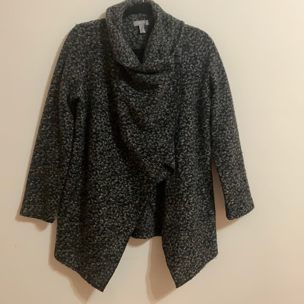Kenar gray black wool jacket size M